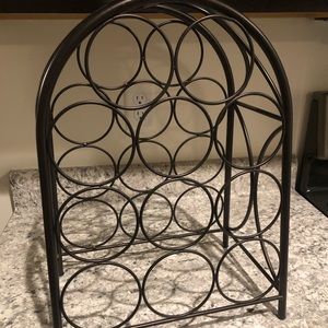 Espresso Colored Wine Rack.